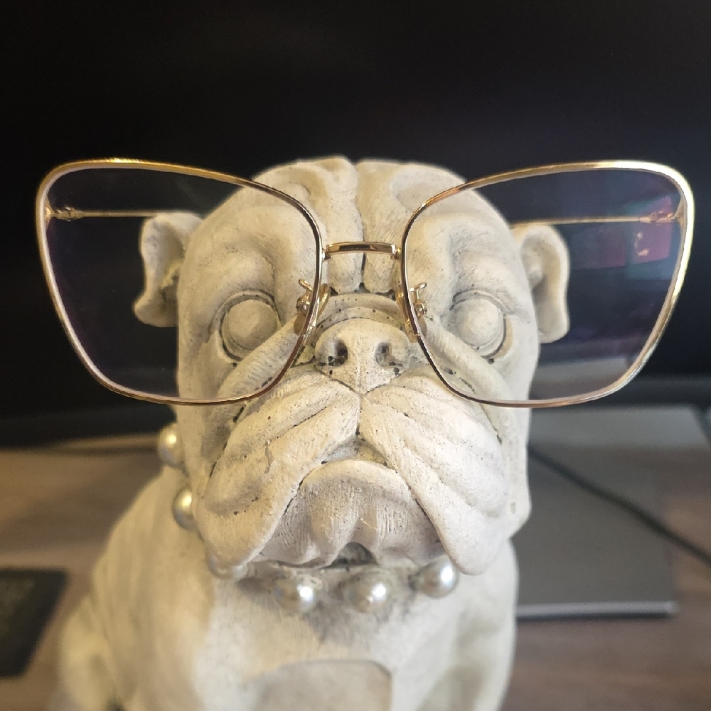 Dior Gold Metal Eyeglass Frame